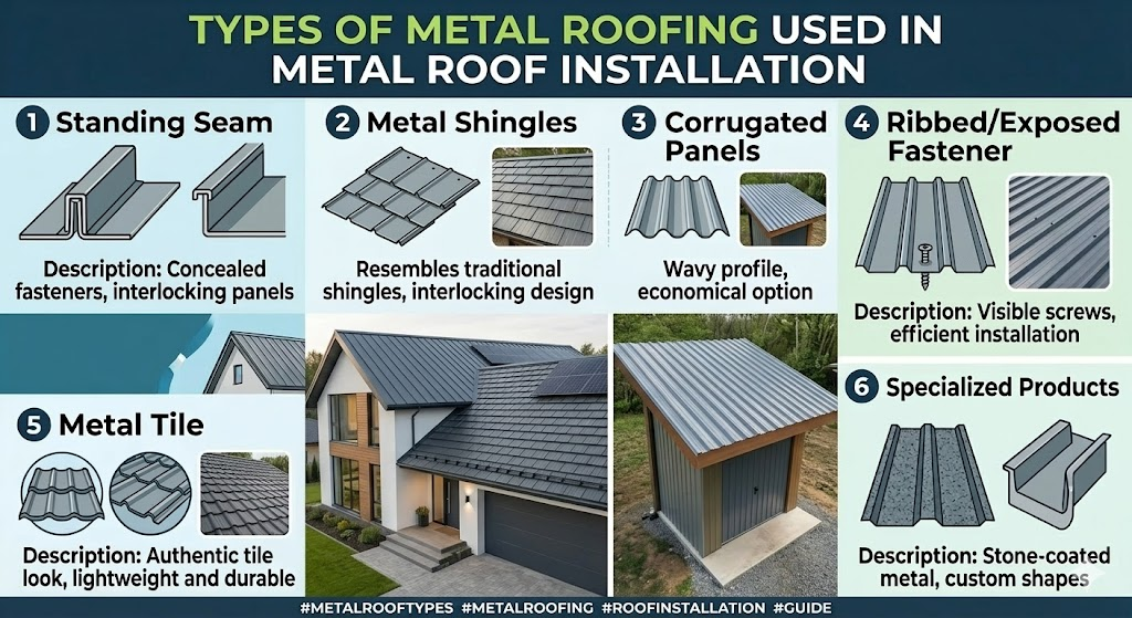 metal roof installation