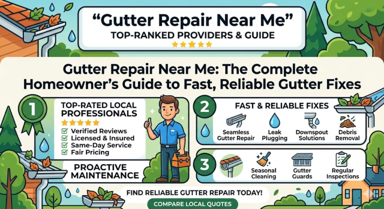 Gutter Repair Near Me: The Complete Homeowner’s Guide to Fast, Reliable Gutter Fixes gutter repair near me