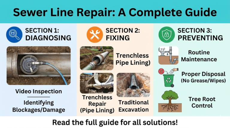 Sewer Line Repair: A Complete Guide to Diagnosing, Fixing, and Preventing Sewer Line Problems sewer line repair