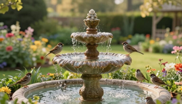 bird bath fountain