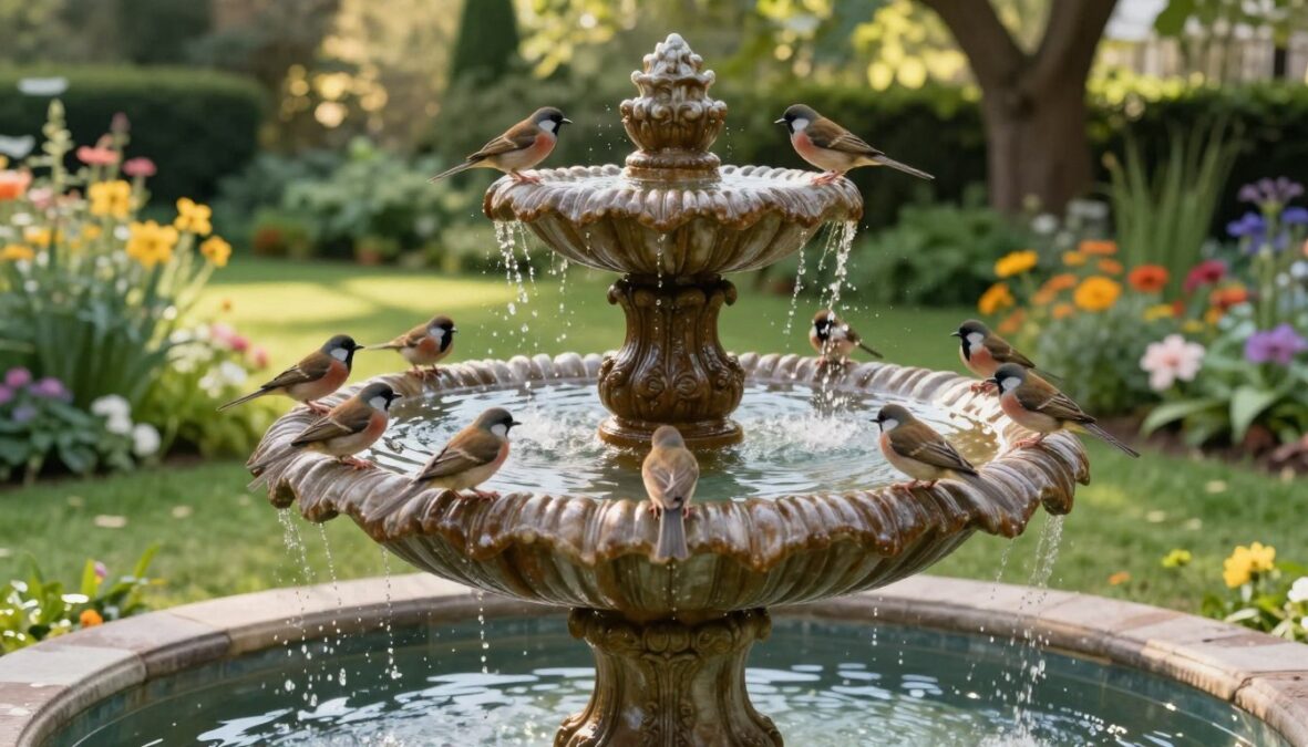 bird bath fountain