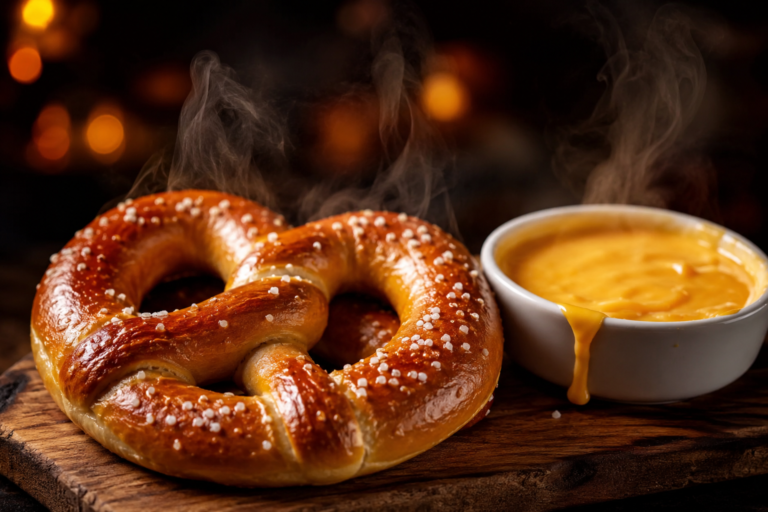 best pretzel with cheese dip near me