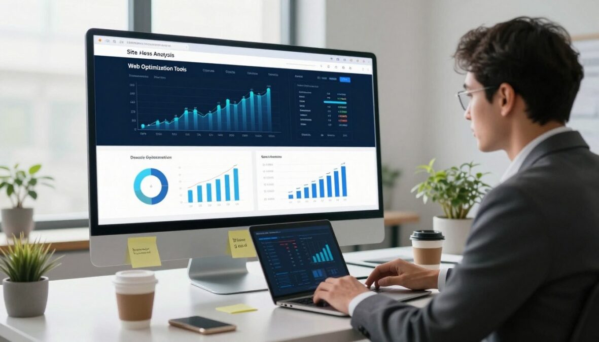 Dual-purpose web optimization tools for site analysis