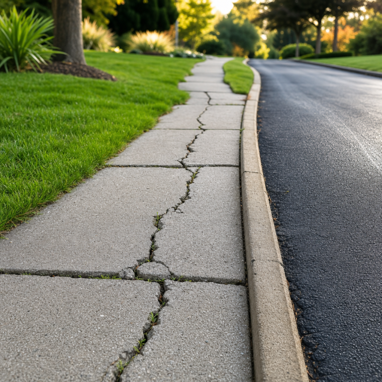 How Sidewalk Cracks, Lawn Health, and Pavement Maintenance Are All Connected How Sidewalk Cracks, Lawn Health, and Pavement Maintenance Are All Connected