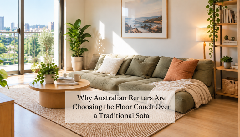 Why Australian Renters Are Choosing the Floor Couch Over a Traditional Sofa